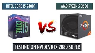 R5 3600 vs i5 9400F  RTX 2080 Super  Benchmarks Comparison [upl. by Decamp418]