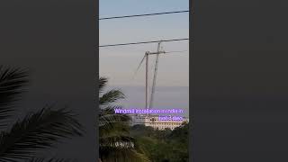 wind mill installation in india suzlon suzlonnews windenergy energy windenergy [upl. by Three]