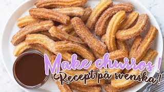 BEST CHURROS RECIPE BAKE CHURROS AT HOME BÄSTA RECEPT [upl. by Adirf]