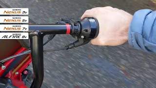 Tuto  réglage des vitesses Shimano Nexus 3 5 7 et Alfine 8 [upl. by Nywg]