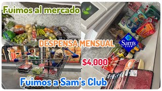 DESPENSA MENSUAL DE OCTUBRE🍂🛒Fuimos al mercado 🍓🍌🥔🧅cuánto gastamos [upl. by Rosalie]