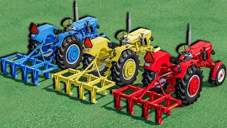 Work with Colors  CULTIVATING WORK on ABANDONED FIELD with URSUS Tractors  Farming Simulator 22 [upl. by Ahsikcin]