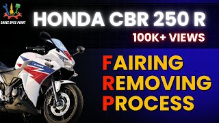 HONDA CBR 250R Fairing Removing Process [upl. by Aihtennek]