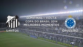 Melhores Momentos  Santos 3 x 3 Cruzeiro  Copa do Brasil  05112014 [upl. by Nolyad]