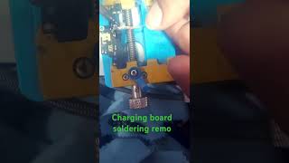 mobile charging board soldering remove [upl. by Navonoj698]