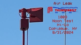 FS Thunderbolt 1003  Noon Test  HiLo  Copiague NY  8312024 [upl. by Atina57]