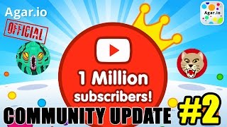 AGARIO COMMUNITY UPDATE 2  1M Subscribers  Top 10 Skins Clan News amp More [upl. by Nosiram363]