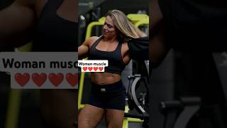 Muscle woman ❤ bodybuilder bodybuilding muscle workout shortvideo experiment [upl. by Dang]