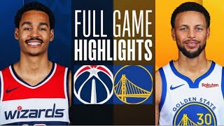 GOLDEN STATE WARRIORS VS WASHINGTON WIZARDS  NBA TODAY LIVE [upl. by Tressia]