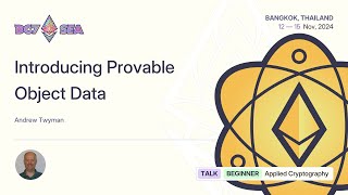 Introducing Provable Object Data [upl. by Waligore]