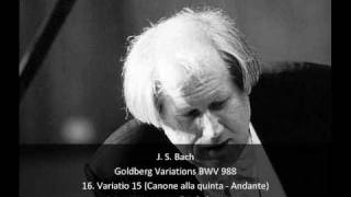 J S Bach  Goldberg Variations BWV 988  16 Variatio 15 Canone alla Quinta  Andante 1632 [upl. by Erminia612]