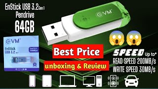 Evm pendrive 256gb review  EVM enstick USB 32 gen1 pendrive 256 GB  best usb pendrive 2023 [upl. by Toddie]