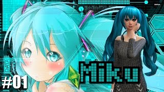 Les Sims 4  Miku 01 Début dans une nouvelle carrière [upl. by Novahs885]