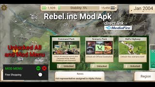 Rebel inc Mod Apk MOD MENU  Unlocked all  Unlimited Money [upl. by Tonneson695]