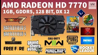 AMD RADEON HD 7770  1GB GDDR5 128BIT DX12   GAMEPLAY2023 BENCHMARK [upl. by Siramay]