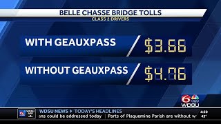 Belle Chasse bridge releases toll rates [upl. by Anitirhc]