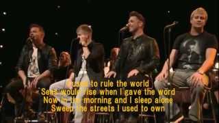 Westlife  Viva La Vida with Lyrics Live [upl. by Adelice]