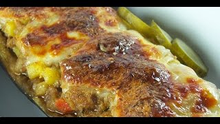 Plavi patlidzan punjen sirom Recept [upl. by Lednyk]