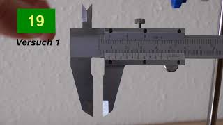 Bestimmung der Dichte eines Zylinders mit Messschieber und Waage  L19 V1 [upl. by Nylsej]