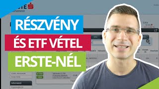 ETF részvény kötvény vásárlás az ERSTE felületén [upl. by Floria]