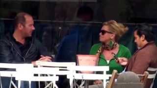 20140430 Conny Witteman en partner op een terras in Amsterdam [upl. by Kareem734]