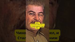 Чиновник проворовался и вот что Сталин с ним сделал история политика shorts [upl. by Aysa]