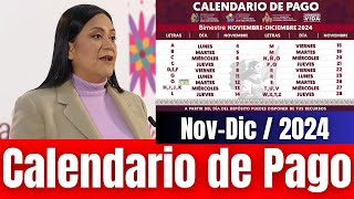 Buenas Noticias Ya Salió El Calendario de PAGO de los PROGRAMAS Del BIENESTAR NoviembreDiciembre [upl. by Giverin589]