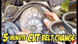 How to Replace a CVT Drive Belt in Under 5 Minutes  Polaris RZR XP Turbo  SXSUTVATV [upl. by Imeaj642]