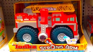 TONKA FIRE TRUCK My First Tonka quotStrong Armquot Fire Truck TOY REVIEW [upl. by Ettezus]