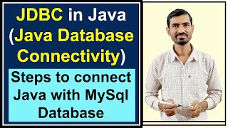 1 JDBC Java Database Connectivity  Steps to Connect Java with MySql Database by Deepak [upl. by Iegres]