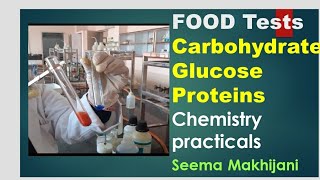 FOOD Test CBSE 2023 chemistry by Seema Makhijani class 12 PRACTICALS CBSE [upl. by Anhej]