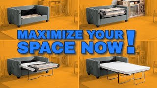 5 SpaceSaving Sofa Beds That Will Transform Your Living Room 🛋️😴 [upl. by Ahsenit445]