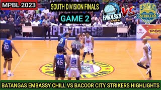 MPBL HIGHLIGHTS  BATANGAS VS BACOOR CITY  GAME 2 SOUTH DIVISION FINALS mpbl mpblhighlights [upl. by Teeter259]