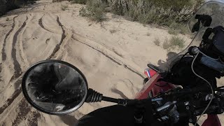 Wyperfeld National Park CRF300 Rally video 7 the 300 rally works great in the sand [upl. by Ynaffik]