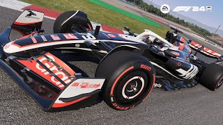 F1 24  Catalunia Lap  Haas VF24 [upl. by Nelav]