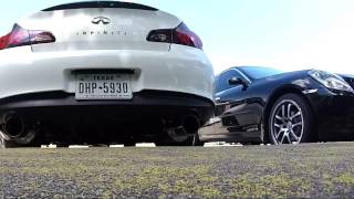 Infiniti G37 Sedan HKS HiPower Exhaust [upl. by Hakvir]