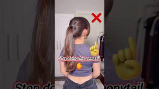 Easy PonytailVoluminous PonytailEveryday HairstyleNew High Ponytail For SchoolCollegeWork hack [upl. by Ivanah358]