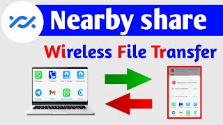 How To Use Nearby Share On Your Laptop Wireless Data Transfer Kaise Kare Laptop amp PC Me [upl. by Hedi327]