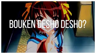 Bouken Desho Desho  Aya Hirano Sub españo [upl. by Obbard]