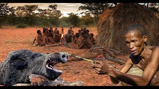 Inside Hadzabe Tribe  Why Hunters use poison Arrows in The Wild  hunters documentary [upl. by Zeuqirdor]