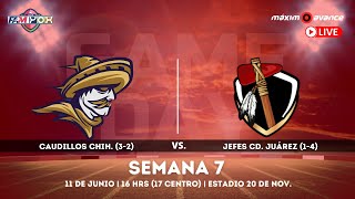 EN VIVO FAMYOX Caudillos Chihuahua vs Jefes Ciudad Juárez [upl. by Marco]