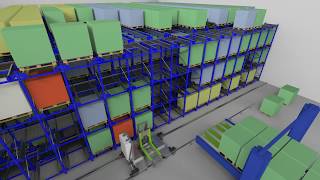 Fully autonomous warehouse concept  CEMAT ASIA 2019 [upl. by Sosna]