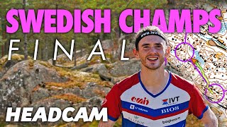 Swedish Champs Middle Distance  Headcam Orienteering [upl. by Lirba]