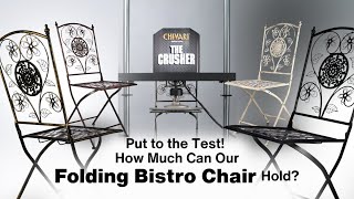 How Strong is our Barcelona Bistro Chair Lets Crush It [upl. by Sylado]