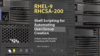 RHCSA Lab Tasks 11 to 12  Shell Scripting to Create UsersGroups and Mount with Autofs [upl. by Anaili]