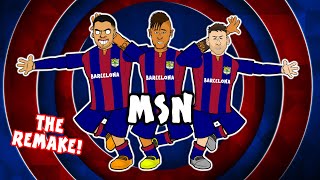 🎵MSN The Remake🎵 Messi Suarez Neymar  The Song [upl. by Aseefan]