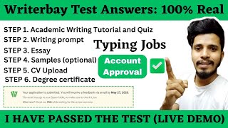 Writerbay Test Answers  Writerbay  Writerbay real or fake  Writerbay Review writerbay earnmoney [upl. by Nemra]