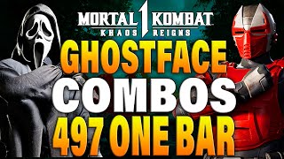 MK1 Ghostface Combo Guide  MK1 Ghostface Combos [upl. by Eirrot]