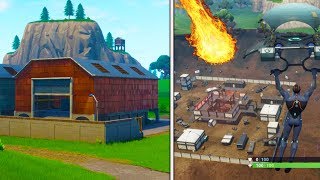 DUSTY DEPOT TO DUSTY DIVOT TRANSFORMATION METEOR STRIKES FORTNITE SEASON 4 UPDATE [upl. by Weinman]