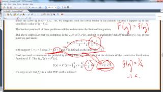 MA 381 Section 62 Functions of a Random Variable Part 2 [upl. by Ahseiyk899]